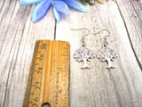 Dainty Tree Of Life Earrings  Apple Tree Jewelry Minimalist Plant Earrings  Best Friend  Nature Lover Gifts