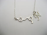 Resveratrol Necklace Red Wine Necklace Molecule Necklace Initial Resveratrol Charm Jewelry Science Gifts For Her Red Wine Jewelry