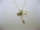 Baseball Necklace, Personalized Sports Necklace, Initial Necklace, Sports Jewelry, Baseball Jewelry, Team Baseball Bat Necklace