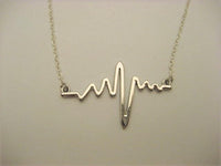 Heartbeat Necklace, EKG Necklace,  Heartbeat Jewelry, Gift for Nurse, Gift for Her