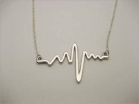 Heartbeat Necklace, EKG Necklace,  Heartbeat Jewelry, Gift for Nurse, Gift for Her
