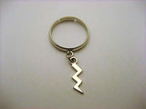Lightning Bolt Ring Charm Ring Adjustable Brass Ring Lightning Charm  Ring Gifts For Her Stocking Stuffers