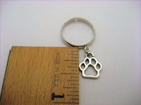Paw Ring Charm Ring Adjustable Brass Ring Paw Pad Ring Gifts For Her Pet Lovers Gift