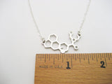 LSD Necklace, LSD Molecule Necklace, Acid Necklace, Trip Necklace, Chemistry Necklace, LSD Jewelry, Science Jewelry, Acid Jewelry