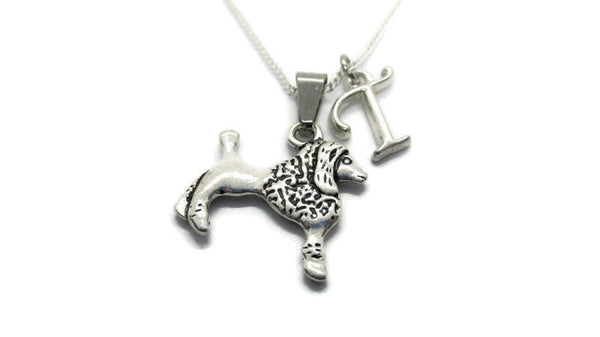 Dog Charm Necklace, Customized Doggo Necklace, Letter Necklace, Dog Jewelry, Initial Necklace, Pet Lovers Gifts For Her