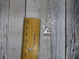 Science Necklace Microscope Necklace Initial STEM Necklace Biology Necklace Personalized Chemistry  Microscope Jewelry Science Jewelry