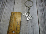 Dog Bone Keychain, Dog Initial Paw Keychain, Dog Lovers Keychain, Personalized Pet Lovers Gift, Dog Bone Paw Keychain, Customized