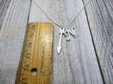 Arrow Necklace, Personalized Archery Necklace, Initial  Letter Necklace, Arrow Jewelry, Archery Gifts For Her