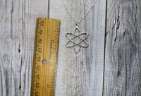 Atom Necklace, Science Necklace STEM Necklace Physics Necklace Chemistry Necklace Atom Jewelry Science Jewelry Science Gifts Physicists Gift