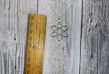 Atom Necklace, Science Necklace STEM Necklace Physics Necklace Chemistry Necklace Atom Jewelry Science Jewelry Science Gifts Physicists Gift