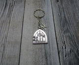 Fairy Door Keychain Initial Keychain  Letter Personalized  Cottage Core Gifts