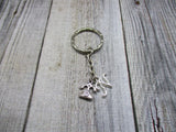 Telephone Keychain Phone Keychain  Initial Call Me Gift  Personalized Gifts Under 10 Customized Rotary Phone Keychain
