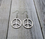 Peace Sign Earrings  Peace Earrings  Peace Sign Jewelry Peace Jewelry  Peace Gift Gifts For Her Hooks Or Clip on