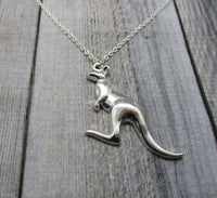 Kangaroo Necklace Kangaroo Jewelry Animal Gifts
