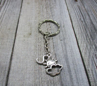 Sun Keychain with Letter Customized / Personalized Gift with initial Sun In the Clouds Sunny Day  Gift