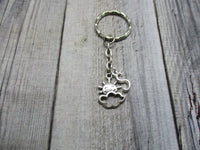 Sun Keychain with Letter Customized / Personalized Gift with initial Sun In the Clouds Sunny Day  Gift