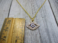 Gold Evil Eye Necklace Blue Eye Necklace Mom Jewelry Gifts For Her