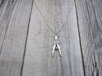 Compass Scribe Necklace Artist Tools Necklace Calipers Charm Necklace Drawing Compass Necklace Artist Jewlery Gifts For Her
