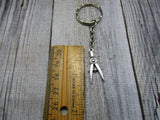Silver Artist Compass Keychain Caliper, Scribe, Artists Gift