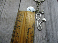 Stethoscope Keychain Personalized Keychain Medical Gift Custom Keychain Gifts For Nurse Birthday Gift For Med Student