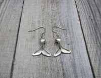 Whale Tail Earrings Dangle Earrings Beach Jewelry Whale Tail Jewelry Ocean Earrings Gifts For Her Nautical Mermaid Fish Tail Earrings