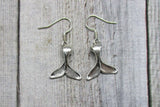 Whale Tail Earrings Dangle Earrings Beach Jewelry Whale Tail Jewelry Ocean Earrings Gifts For Her Nautical Mermaid Fish Tail Earrings