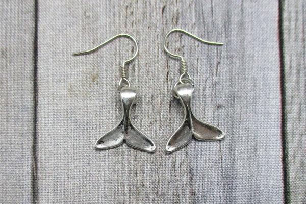 Whale Tail Earrings Dangle Earrings Beach Jewelry Whale Tail Jewelry Ocean Earrings Gifts For Her Nautical Mermaid Fish Tail Earrings