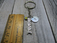 DNA Keychain Personalized Handstamped Keychain Biology Gift Custom Keychain Gifts For Her Science Keychain Chemistry Keychain