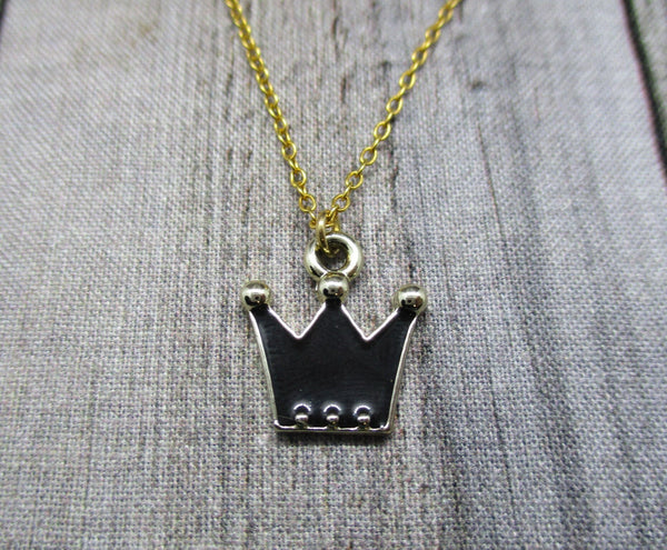Gold Crown Necklace Black Crown Necklace Mom Jewelry Gifts For Her Best  Queen Gift