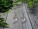 Moon Earrings Moon Jewelry Celestial Gift For Her Moon Face Earrings