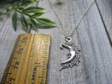 Half Moon Necklace Gifts For Her Half Moon Jewelry Mystic Jewelry