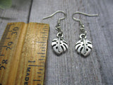 Small Monstera Leaf Earrings Monstera Leaf Jewelry Gifts For Her Plant Mom House Plant Earrings House Plant Jewelry Cottagecore