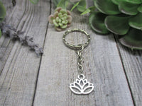 Lotus Flower Keychain Lotus Keychain Yoga Gift For Her / Him