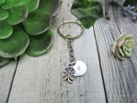 Four Leaf Clover Keychain Natures Lovers Gift Personalized Gifts For Her/ Him Plant Keychain