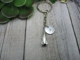 Rocket Keychain Personalized Keychain Inital Keychain Space Keychain  Space Lovers Gifts For Her / Him