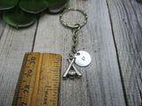 Baseball Keychain Personalized Keychain Inital Keychain Sports Keychain  Baseball  Lovers Gifts For Her