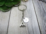 Baseball Keychain Personalized Keychain Inital Keychain Sports Keychain  Baseball  Lovers Gifts For Her