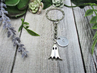 Ghost Keychain Personalized Keychain Inital Keychain  Spooky Gifts For Her / Him