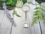 Ghost Keychain Spooky Gifts For Her Halloween Keychain Spooky Keychain