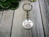 She Believed She Could So She Did Keychain Gifts For Her Empowering Words