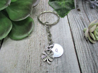 Four Leaf Clover Keychain Natures Lovers Gift Personalized Gifts For Her/ Him Plant Keychain