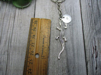 Gecko Keychain Customized Keychain Inital Keychain Lizard Keychain   Gifts For Her / Him
