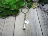Rocket Keychain Personalized Keychain Inital Keychain Space Keychain  Space Lovers Gifts For Her / Him