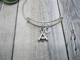 Baseball Charm Bracelet Initial Bracelet Gifts for Her Baseball Bats Jewelry Baseball Jewelry Sports Bracelet Sports Jewelry Sports Lovers