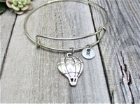 Hot Air Balloon Charm Bracelet Initial Bracelet Gifts for Her Hot Air Balloon Jewelry Festival Jewelry Festival Bracelet