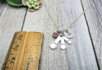 Measuring Spoons Necklace Bakers Necklace Measuring Spoons Jewelry W/ Birthstone Initial Necklace Birthday Gifts For Her