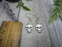Skull Earrings Halloween Earrings Skull Jewelry Spooky Gifts For Her
