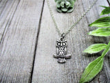 Owl Necklace  Gifts For Her Owl Jewelry Bird Owl Jewelry