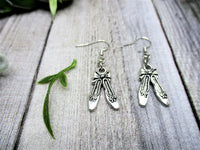 Ballet Earrings, Ballet Slippers Earrings, Sports Earrings, Sports Jewelry, Ballerina Jewelry, Ballet Jewelry Ballet Shoes Earrings