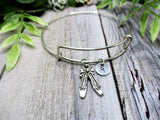 Ballet Charm Bracelet Ballet Slippers Charm Bracelet Initial Bracelet Gifts for Her Sports Jewelry